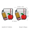 Pencil apple book Focal bead SA388