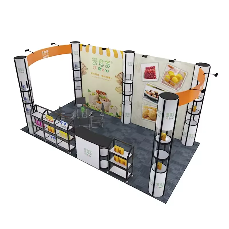 Design Personalizat Cadru Modular din Aluminiu Afisaj Turn Twist Portabil pentru Publicitate Montare Ușoară Reutilizabil pentru Expoziție Stend