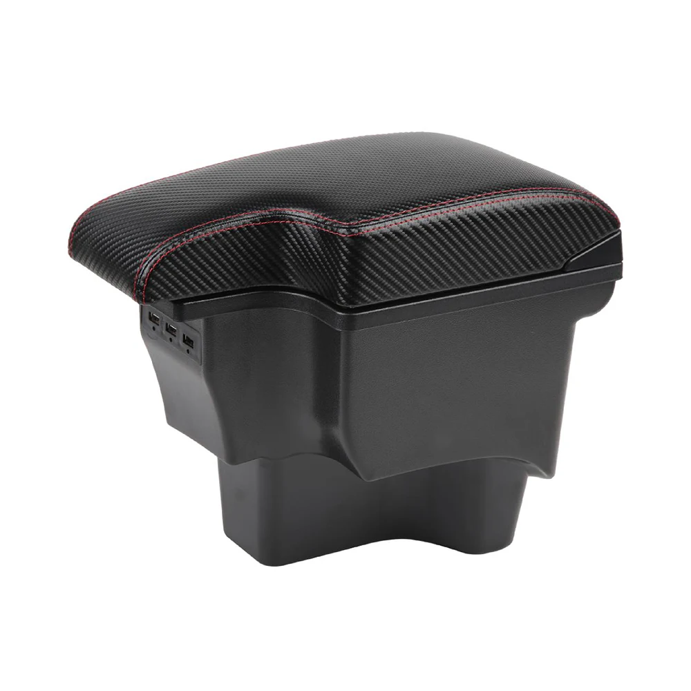 tiypeor car multi armrest central console storage box dual storage box car armrest box for rena 17-1