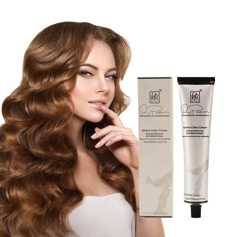 Customized OEM Low Ammonia White Coverage Hair Color Dye Cream For Professional Salon Permanent Coloring Dyeing