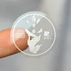 Transparent self-adhesive label