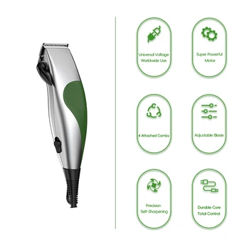Professional Household Electric Hair Clippers Trimmer RFJZ-970  Stainless Steel Blade USB Power Source Lithium Battery