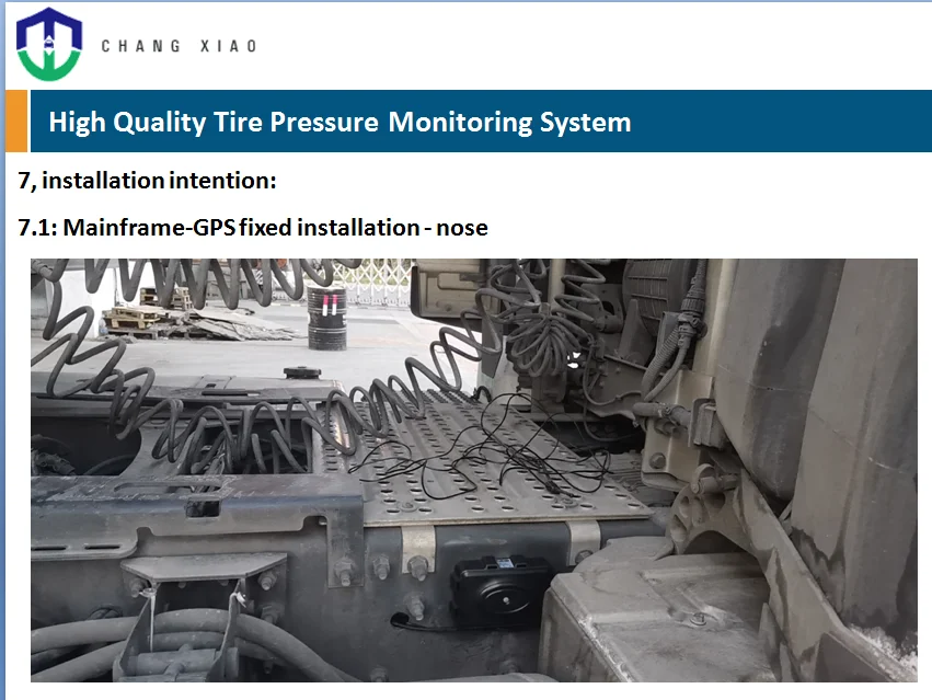 Intelligent Tire Management System Real Time 4G GPS Tracking T-Box Receiver Bluetooth Transmission Truck TPMS Sensor