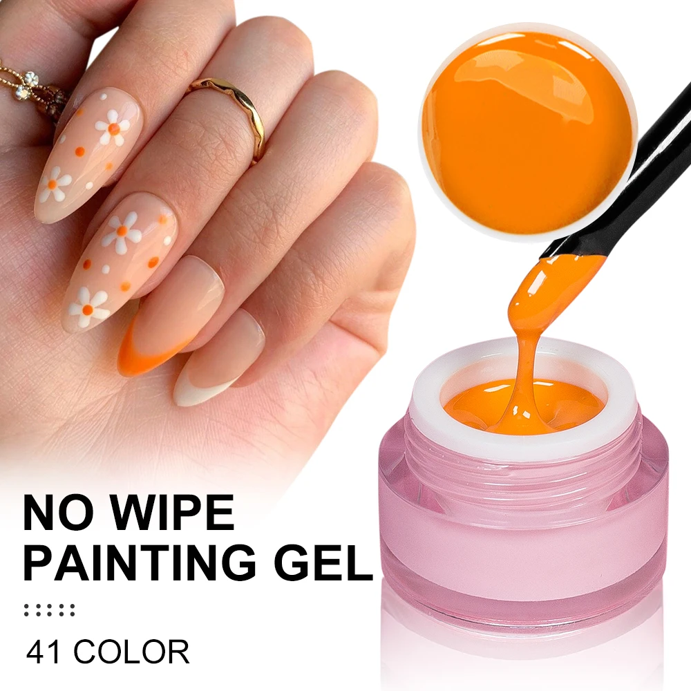 Новинка 2023 высокое качество дизайн «сделай сам» цветной гель для рисования без протирания удаляемый замачиванием Светодиодный УФ-гель в наличии