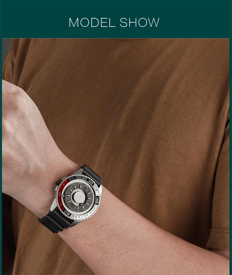 Eutour Men Watches Magnetic Ball | שעוני מגנט סורפסקי - Quartz Wristwatches  - Aliexpress