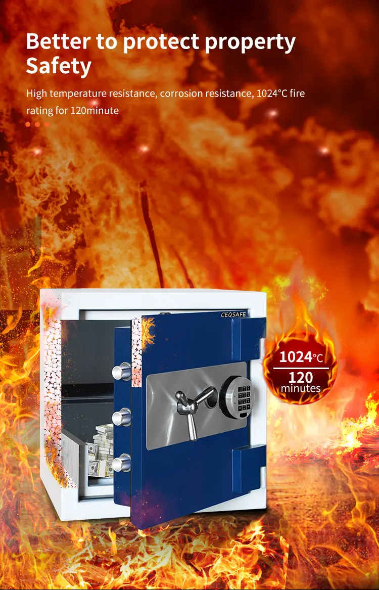 CEQSAFE Fire-proof Safe Document Heavy Duty Large Security Fireproof Safety Boxes details