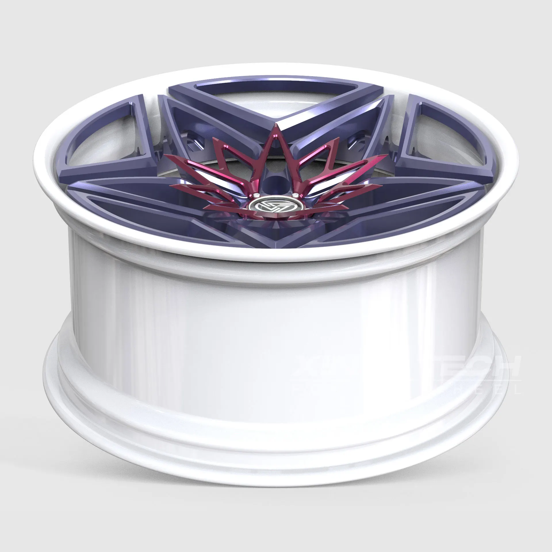 XL 2-Piece Deep Dish Concave Chrome Heart Wheel Alloy Forged Wheels 5x114.3 5x120 5x112 Custom Forging Racing Car Wheel - Image 1