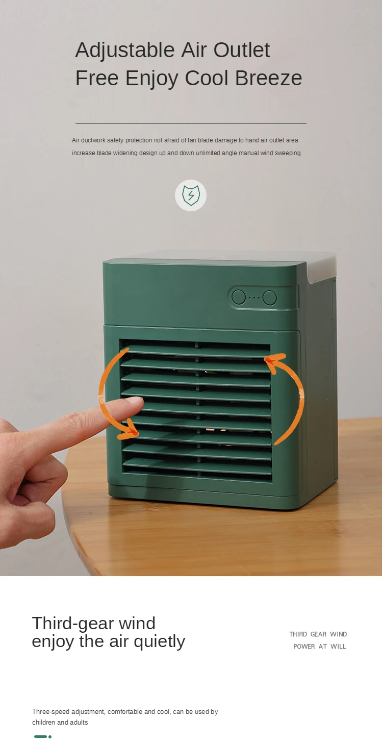 New Product Ideas 2021 Battery Capacity 2000mah Air Conditioners Personal Air Cooler 