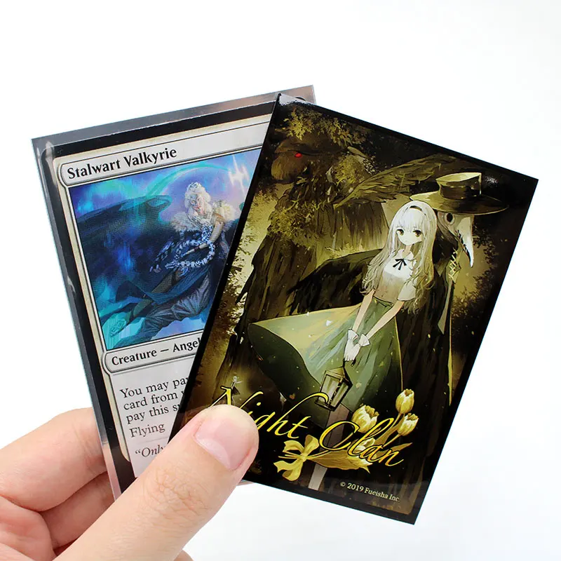 Anime Card Sleeves Art Printed Sexy Holographic Yugioh MTG TCG Custom  Plastic Card Sleeve