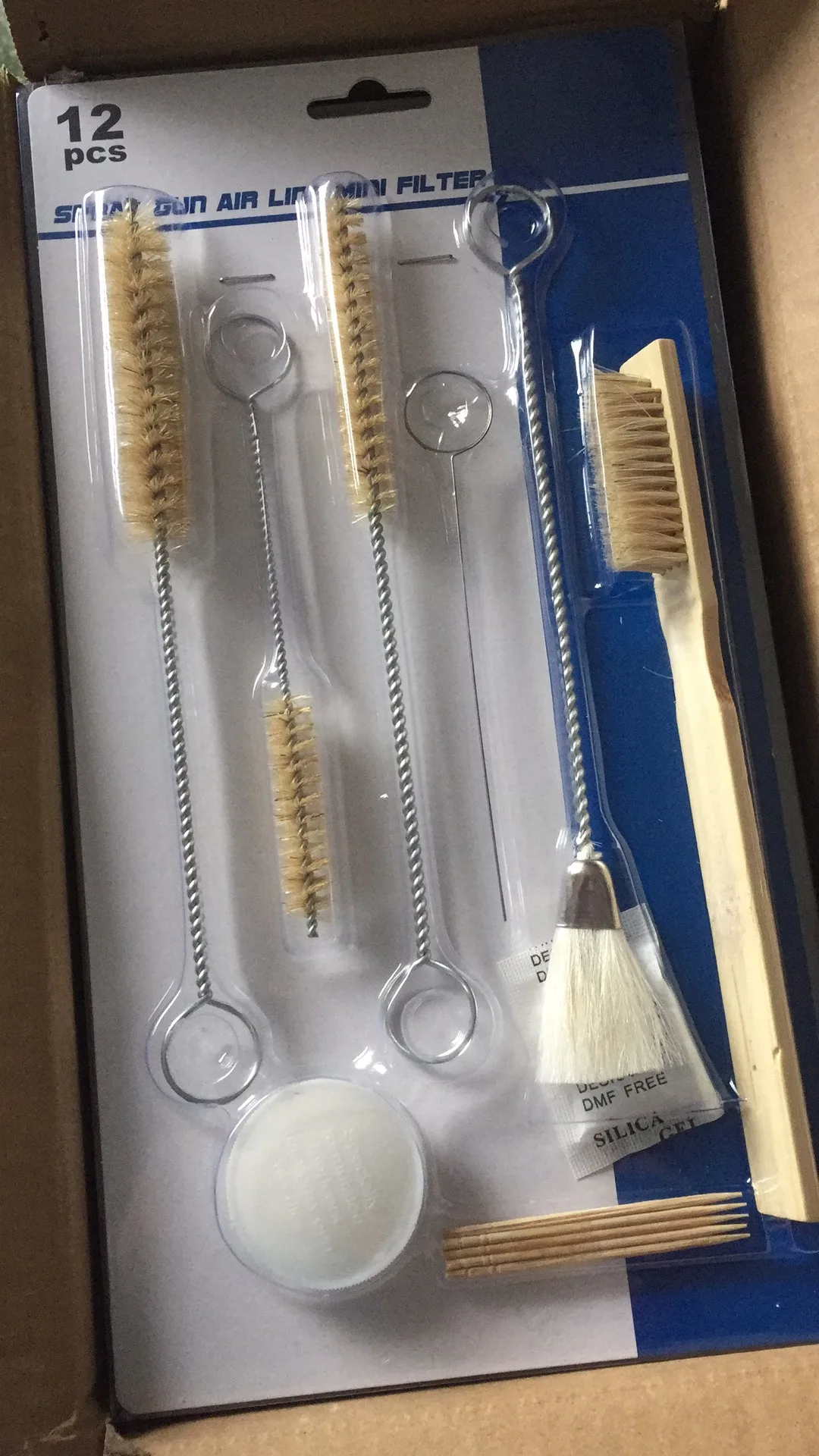 12pcs Air Spray Gun Cleaning Brush Kit Buy Spray Gun Cleaning Brushes