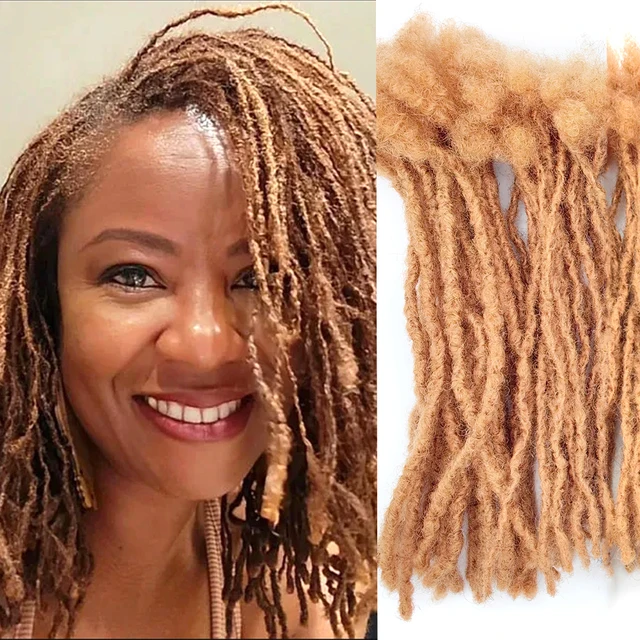 KAMA Remy Hair Bulk Interlock Extension Dreadlocks Handmade Crochet Sister Locs Extensions for Black Women