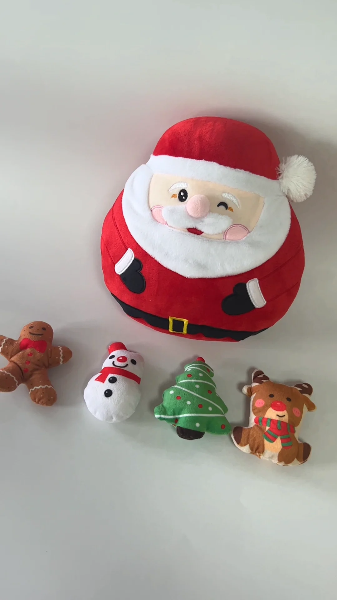 New Design Christmas Plush Toys Mother And Child Series Snowman Santa