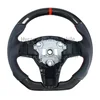 Leather+carbon fiber+red return mark+red stitching