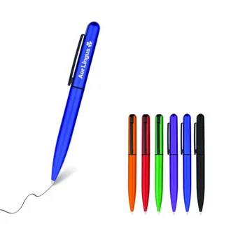 high quality custom logo advertising promotional twist plastic metallic personalized ballpoint pen