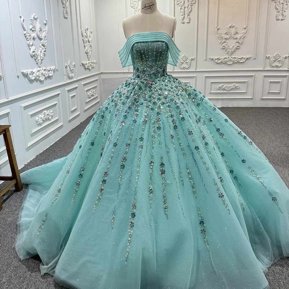 Sparkly Sequin Sweet 16 Evening Dress with Blue Embroidery - Stylish Quinceanera Party Gown for Celebrations Sparkly Sequin Sweet 16 Evening Dress with Blue Embroidery - Stylish Quinceanera Party Gown for Celebrations