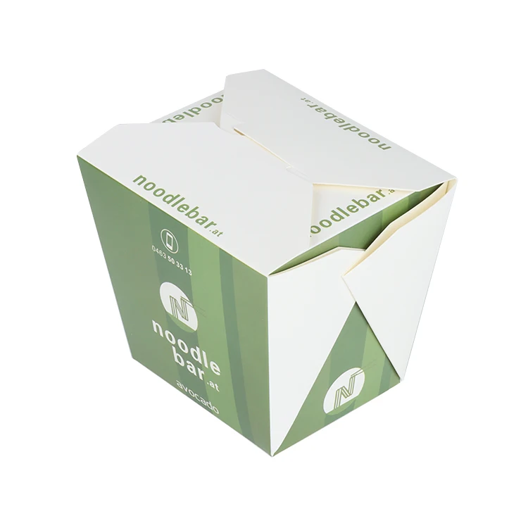 Wholesale Custom Printed Logo Food Container Paper Food Packaging Take Out Snack box