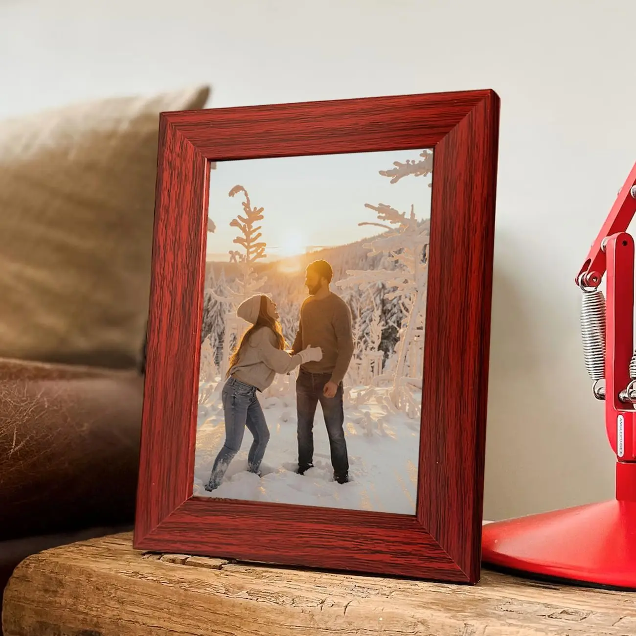 Sturdy & Long Lasting Wooden Photo Frame for Photos Certificates or Artworks With Minimalist Design & Easy Back Loading Feature