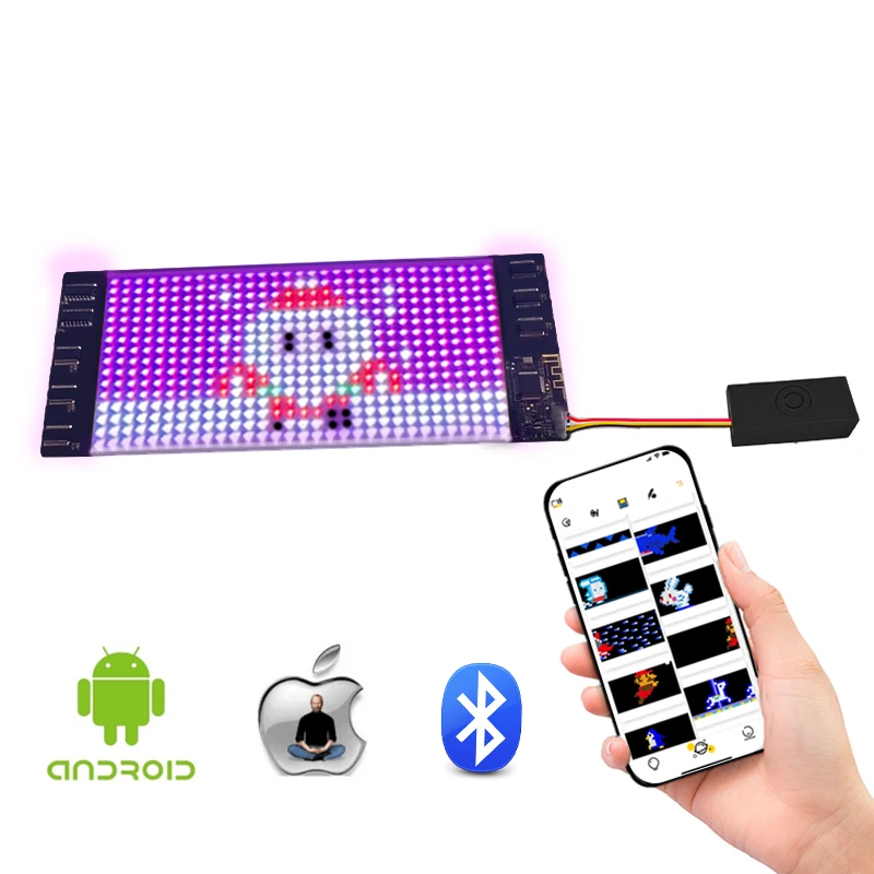 Iledshow Flexible Soft Low Light Weight Smart Phone App Programable Soft LED Running Message Display Sign Board
