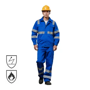 CE Certificate Industrial Engineer Mechanic Worker Oil Refinery Oil Field Construction Flame Resistant Fire Retardant Work Wear