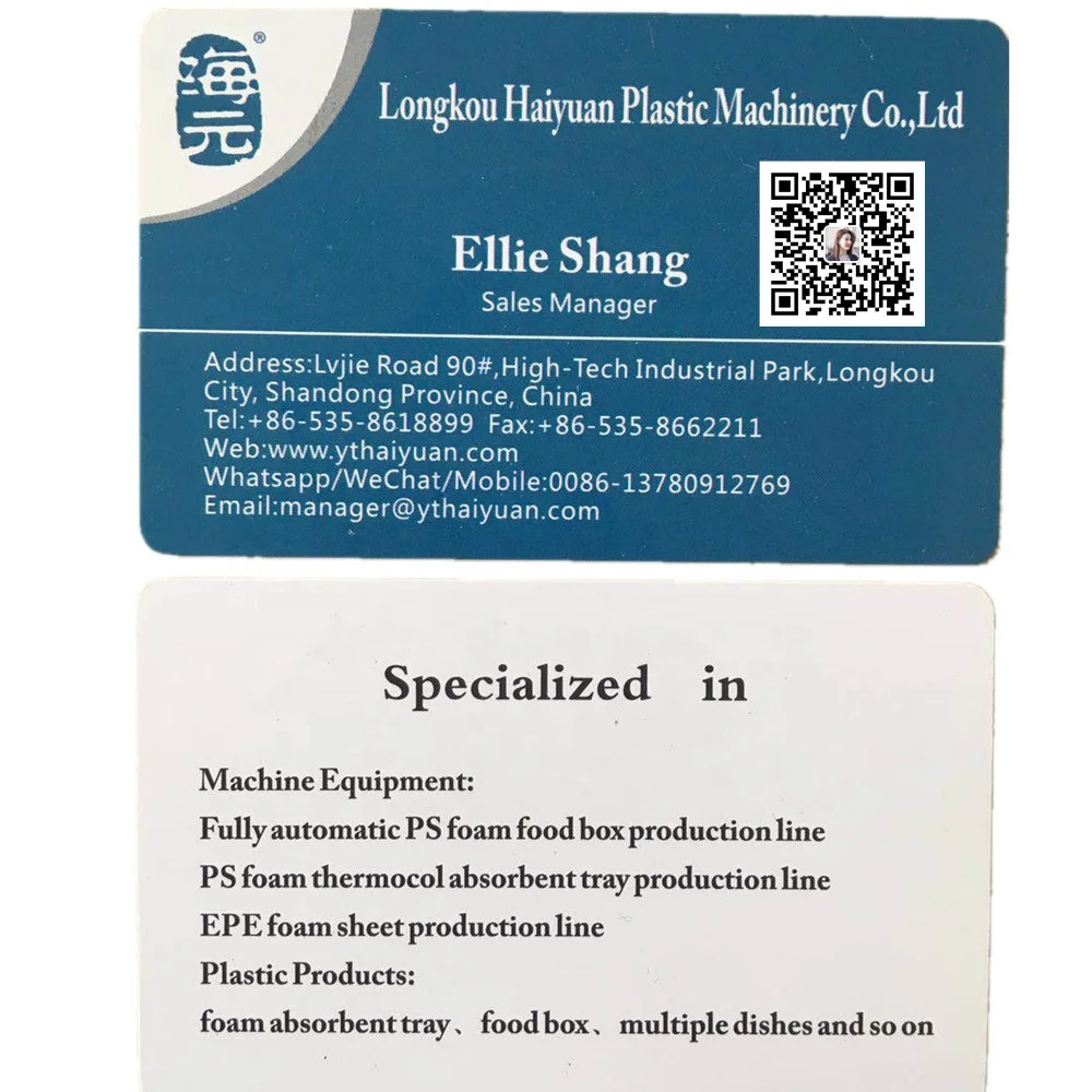 PLA PS EPE XPS Disposable Foam Sheet  Food Lunch Box Production Machine