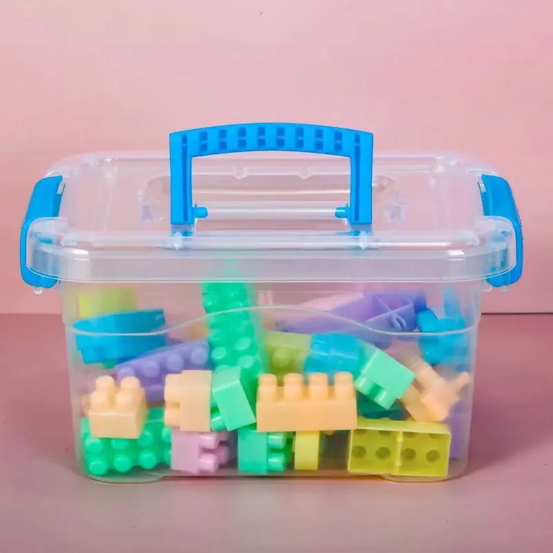 New Selling Superior Quality Small Kids Toy Plastic Storage Box for Toys Transparent Plastic Container Minimalist Multifunction manufacture