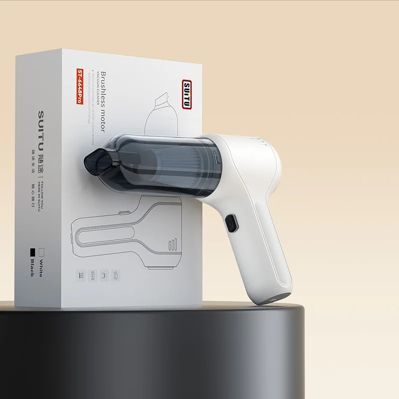 High Power Brushless Motor ABS Vacuum Cleaner Dust Blower Rechargeable 12000pa Wireless Handheld