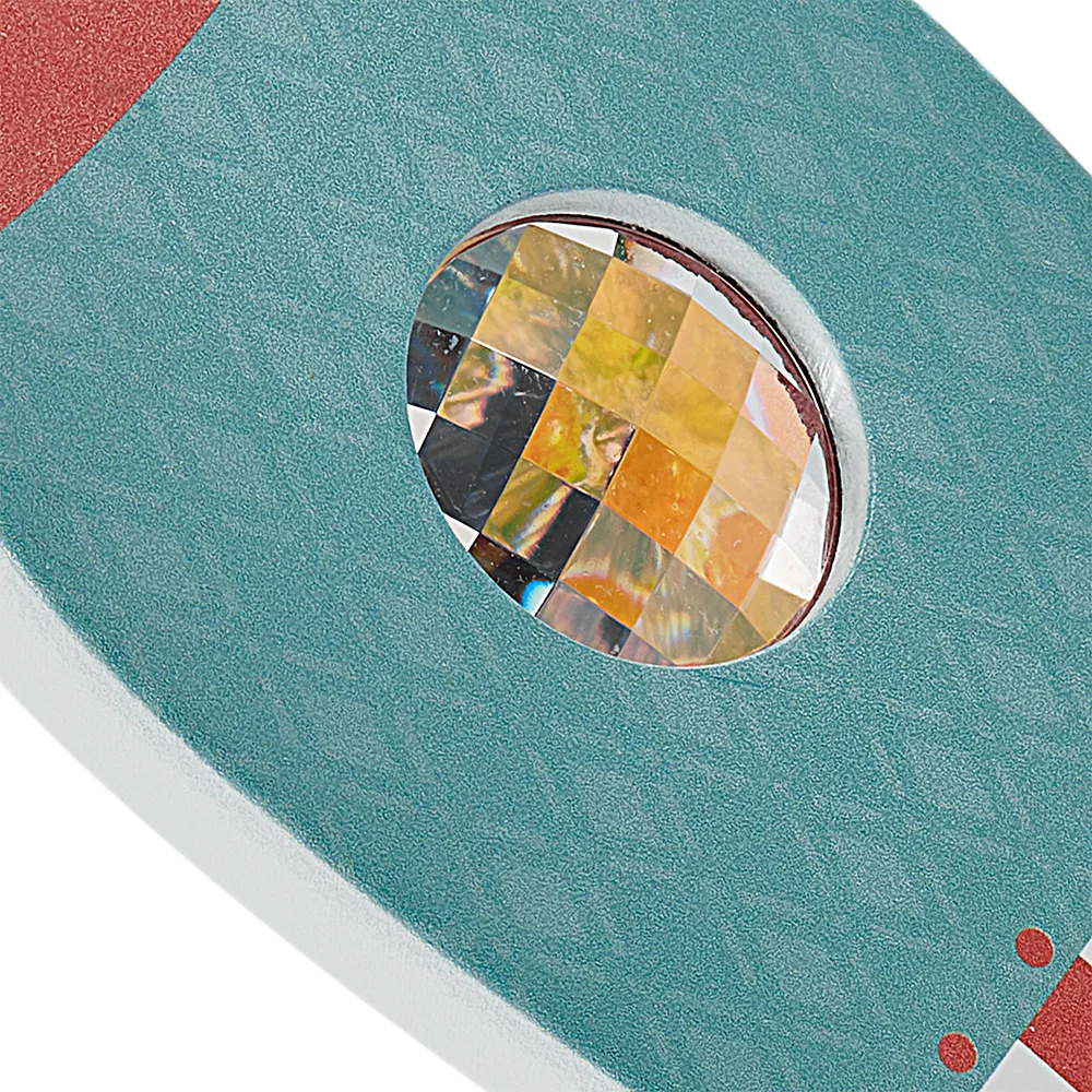 Детская Классическая мозаичная деревянная калейдоскоп в форме ракеты развивающая игрушка для изучения мира