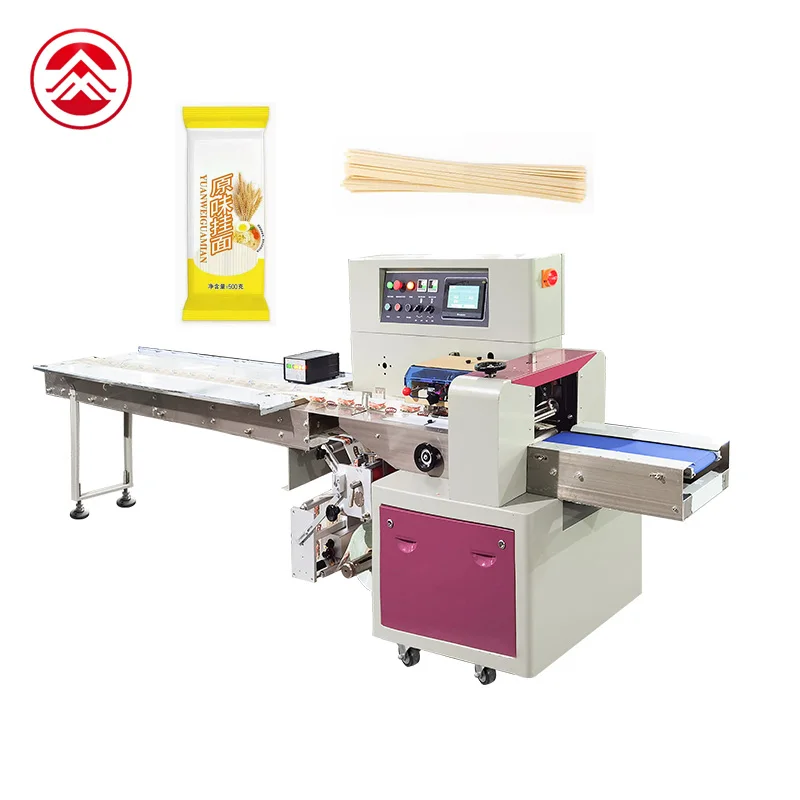 Automatic Italian Long Pasta Pillow Packing Machine Instant Stick Noodle Pillow Bag Spaghetti Noodle Packaging Machine