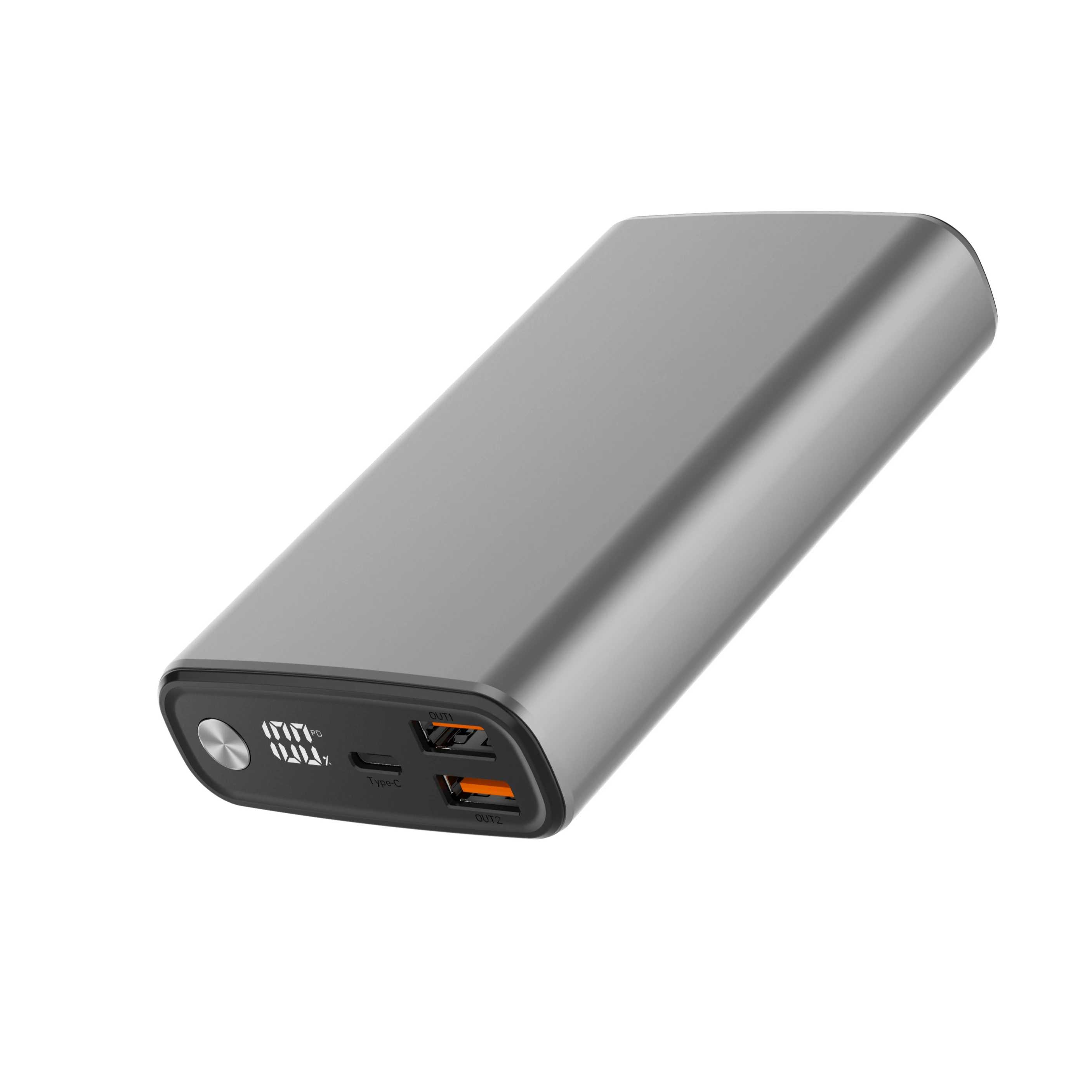 PD65W 15000mAh Multifunctional Power Banks T108 Aluminium Alloy Portable Fast Charging Mobile Charger Power Bank