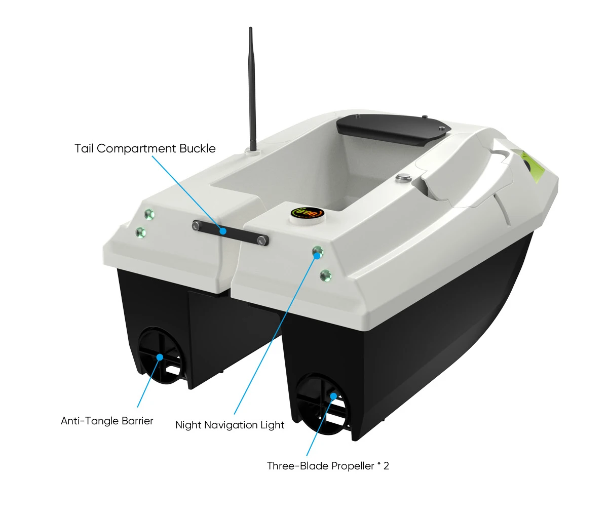Remote Control Bait Boat for Carp Fishing GPS Fish Finder Bait Boat GPS ...