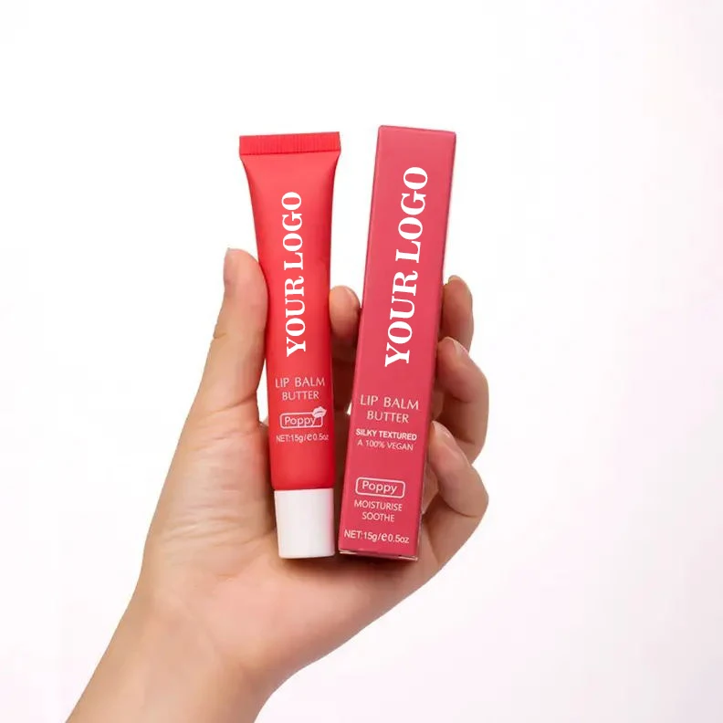 Lip Plumping Private Label Liquid Gloss Cosmetic Makeup Waterproof Lip Oil  6 Colors Lip Balm Butter