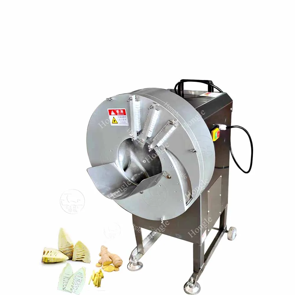 Bamboo Garlic Ginger Slicing Cutting Shredding Machine Automatic Ginger Slicer Machine