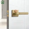 Gold Square Privacy Lock
