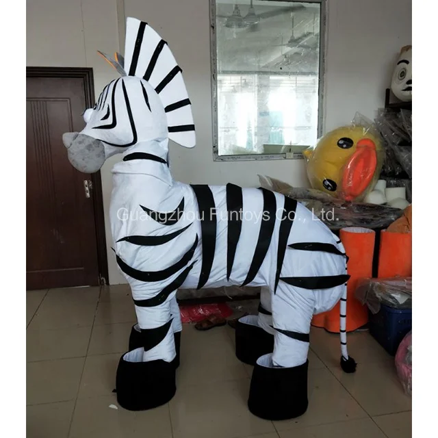 Adult Zebra Mascot Costume for Parties & Events - OEM Available