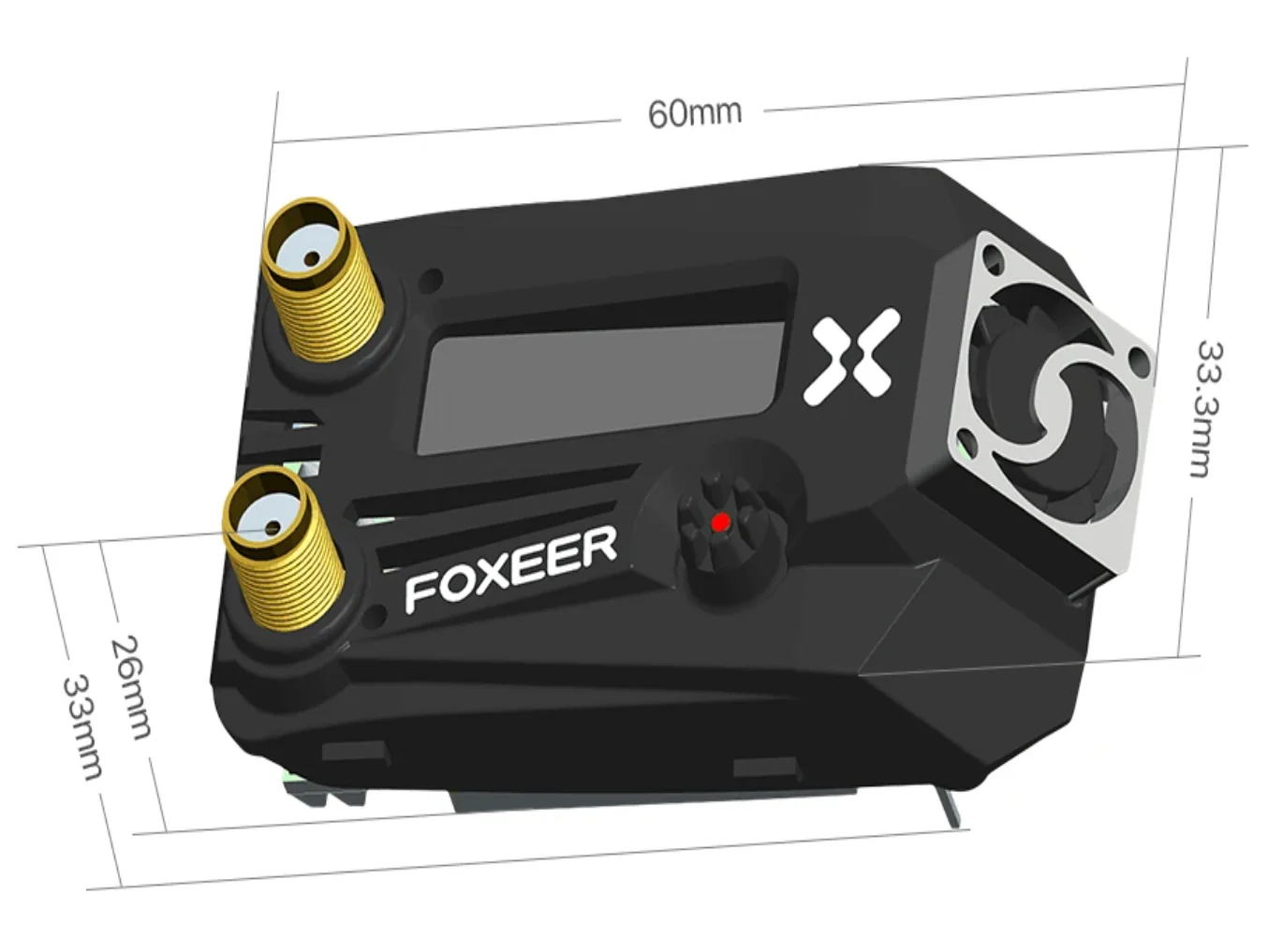 Foxeer Wildfire FPV Fatshark ゴーグル受信機 5.8グラムrxポート3.0