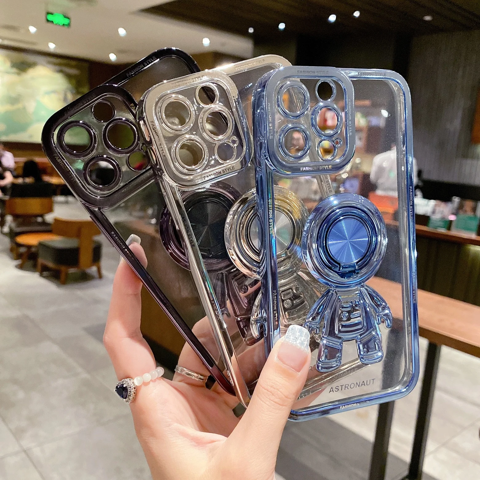 3D Spaceman Phone Case - Durable, Clear, and Cute 3D Spaceman Phone Case - Durable, Clear, and Cute
