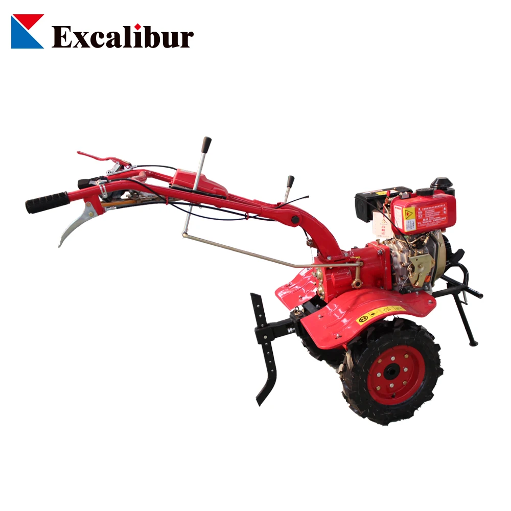 Diesel Hand Rotavator With 3forward Gear 6HP  Rotary Tiller Cultivator