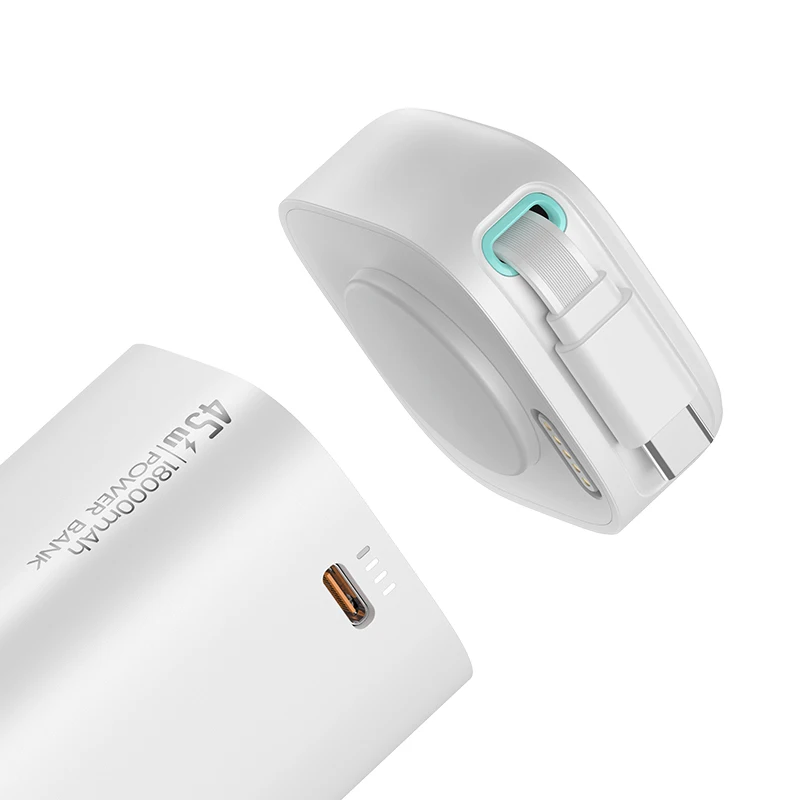 USAMS CD216 CD217 Mini 18000mah Power Bank PD 45W Dual Outputs Fast Charging  with Type C Cables