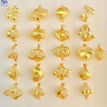 Jxx Diamond Ring Jewelry Women Gold Engagement Stone Zircon Plated Laser Custom Wholesale Rings
