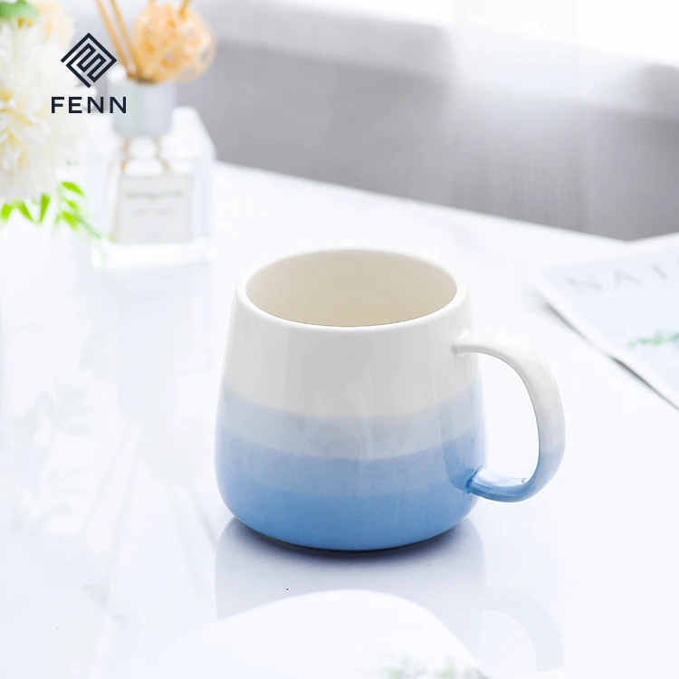 FENN Custom Printed 13oz Coffee Ceramic Mugs Ceramic Cup with customized logo Wholesale Ceramic Sublimation Mug Gift