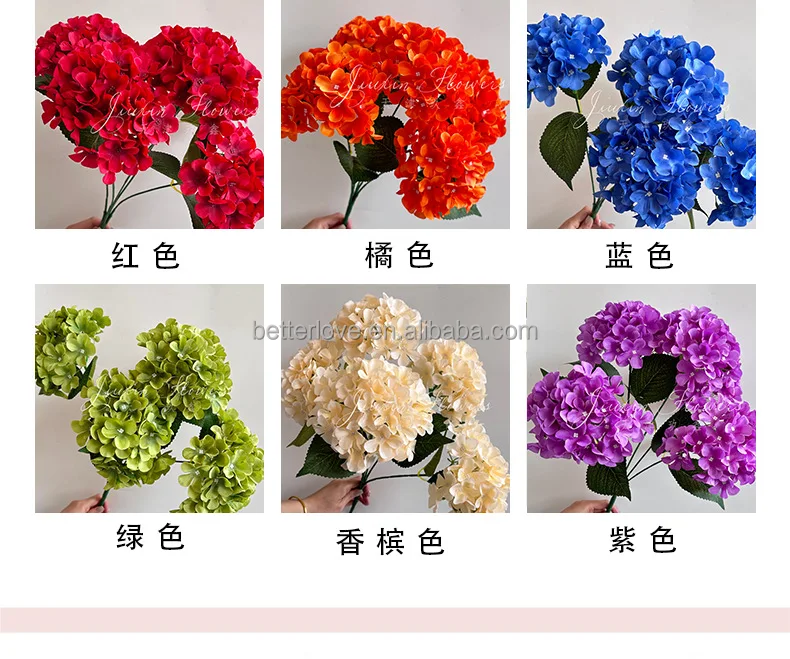 DIY Flower Arrangement - Five-Head Belt Leaf Hydrangea