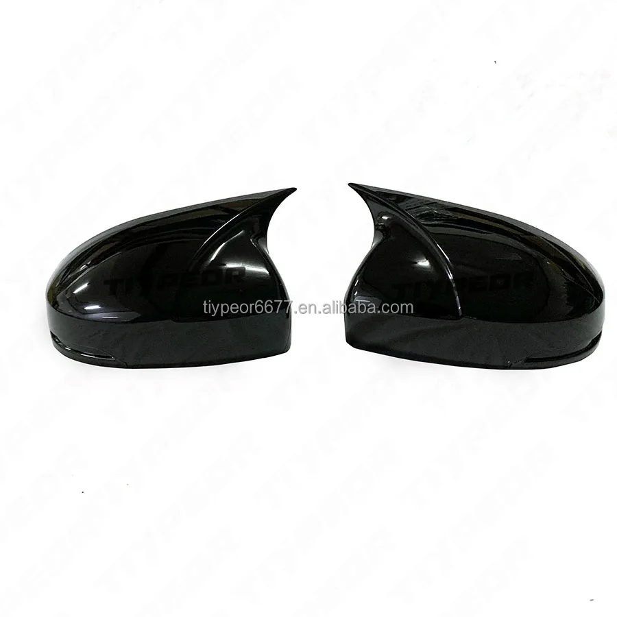 product for honda fit 2014   2018 wing mirror cap covers without gap glossy black one pair exterior accessories body kits-3