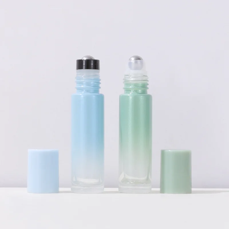Custom Gradient Color White 5ml 10ml Roll on Glass Bottle