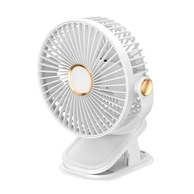 Multi-function clip fan Desktop USB small night light Air circulation fan Dormitory can be hung wall large wind electric fan