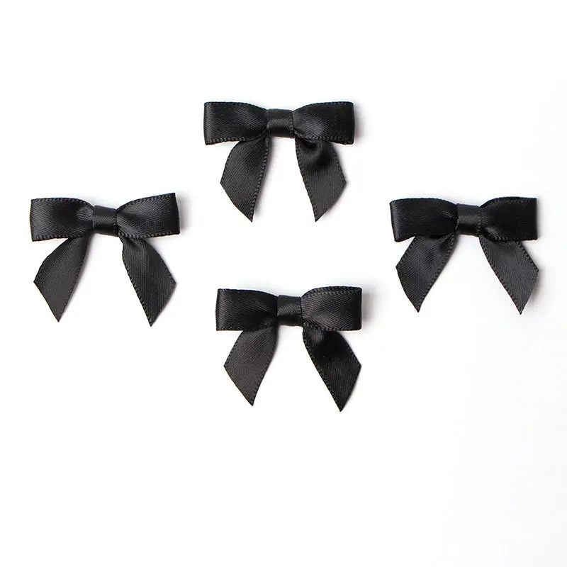 Small Size Polyester Satin Ribbon Bow Kid's DIY Party Supply Gift