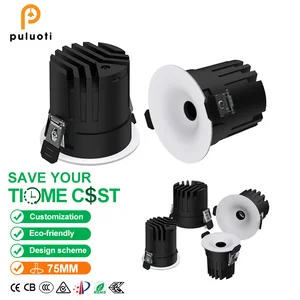 Modern Indoor LED Spotlight with Stylish Design Small Hole Aluminum Body Anti-Glare Housing IP20 Ceiling Embedded Stylish Lights