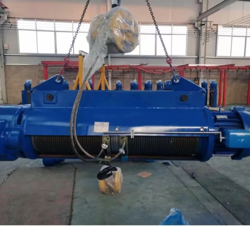 Remote Control Wire Rope Crane Lift Wireless Remote Control Monorail Electric Hoist 3 Ton 5ton ...