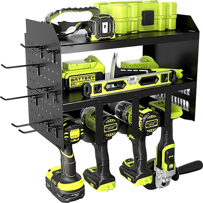 Wall Power Tool Storage Organizer, Heavy Duty Floating Tool Shelf