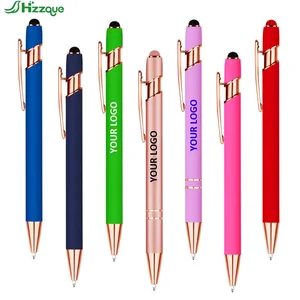 Morden Style Custom Logo 1.0mm Sports Metal Ballpoint Pens Office & School Promotional Pens for Business & Girls