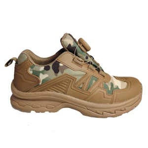 Low Cut Genuine Leather Breathable with Fabric Upper Factory Light EVA Rubber Sole Outdoor Shoes for Men Hiking Outdoor